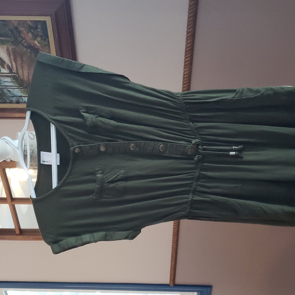 Dark Olive Green Romper